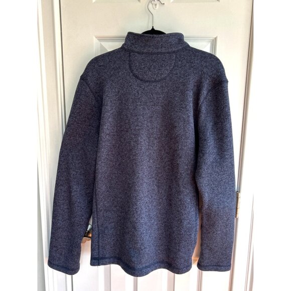 Woolrich Sweater Jacket Pullover Men's L/G Blue Fleece Half Zip Mock Neck - Picture 6 of 11